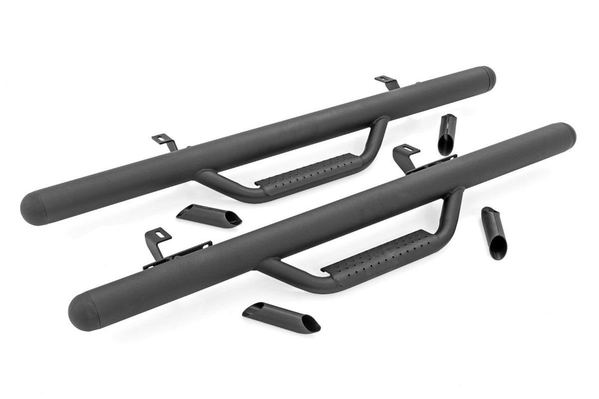 Jeep Wrangler Nerf Steps - Full Length - Rough Country - '18-'25